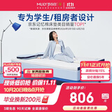 梦百合快充薄垫记忆棉床垫成人租房可拆洗可定制床褥1.5x1.9米软硬适中