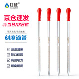江玻玻璃刻度滴管胶头吸管滴管实验室移液管一次性取样管药水化妆品 玻璃刻度滴管1ml【带红胶头】