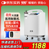 三九医药 999华润医用制氧机5L升吸氧机老人家用制氧雾化缺氧3L氧气机节日礼物 【医用2升机】8升氧可调+制氧雾化+96%氧浓度
