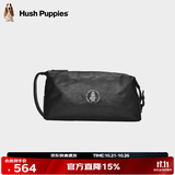 暇步士（Hush Puppies）手包真皮男士钱包植鞣皮真皮手抓包大容量手拿包生日礼物送老公 黑色
