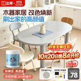 立邦水性木器漆油漆木用门窗衣柜栅栏家具翻新改色清漆太空漫步1kg