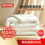 京东京造100%经典蚕丝被子四季通用冬被芯自营-春秋被200x230cm