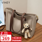 viney牛皮包包女包大容量托特包轻奢斜挎单肩包生日礼物品牌送女友老婆