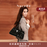 纽芝兰（NUCELLE）Angelababy同款牛皮寻梦法棍包26新款通勤单肩托特包包女士礼物
