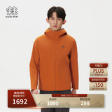 KOLON SPORT/可隆户外软壳夹克 男士防泼水Amazon shell Hybrid外套 LHJK6MN061-BC 砖红 XL 180/100A