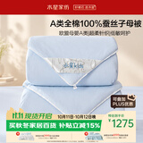 水星家纺蚕丝被100%蚕丝子母被子冬被冬季加厚被芯约10.2斤220cm×240cm