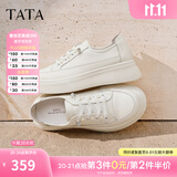 他她（TATA）女鞋单鞋2026秋季新款板鞋厚底小白鞋女休闲鞋WJN08CM5 白色 38