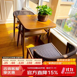 紫叶阳台桌椅三件套家用迷你茶几一桌两椅休闲现代简约藤椅阳台茶桌