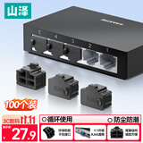 山泽 网口封堵塞 rj45网口防尘塞 防尘防潮网口封堵器 交换机路由器网线接口堵头保护 100个 SZ-WKG100
