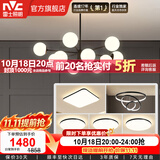 雷士（NVC）北欧现代魔豆分子客厅吊灯简约百搭餐厅吊灯卧室灯具灯饰全屋套餐 12头 四室两厅【带5.5瓦光源】