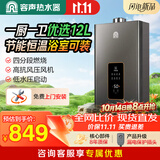容声天然气燃气热水器平衡式 恒温大水量小体积ECO节能静音仓12升浴室可装JSG23-12D06 天然气