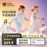 贝肽斯婴儿睡袋暖姜3.0儿童分腿睡袋婴幼儿防踢被睡衣秋冬加厚 原野2XL