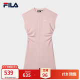 斐乐连衣裙女装经典传承针织时尚休闲无袖收腰裙子细腻亲肤 赤粉色-PK L 170/88A/L