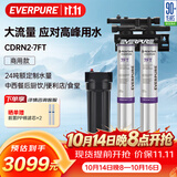 爱惠浦（Everpure）厨房餐饮现调用水 即滤即饮0电0废水 9.46升/分钟 24吨超大制水量 商用净水器CDRN2-7FT