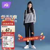 婧麒（JOYNCLEON）孕妇裤秋冬休闲运动裤女外穿打底小脚裤子 黑色 XL jyk12756