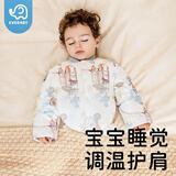 夏娃贝比（evebaby）婴儿背心睡袋护肩膀坎肩新生儿童睡衣防寒保暖秋冬季宝宝睡觉护肩 奇幻房屋 【加长护肚款春秋20-25°C】 S (建议身高小于75cm)