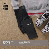 耐克青少年速干训练紧身裤秋冬男童运动裤NIKE PRO DRI-FIT 010黑/黑/白 140 S