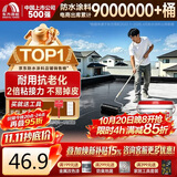 雨虹防水可外露水性沥青涂料 防水涂料屋顶 屋面防水补漏材料 黑色2KG