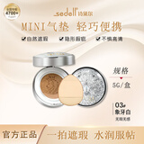 诗黛尔气垫BB遮瑕控油保湿持久不脱妆 干皮混油皮适用 粉扑气垫粉底液 气垫小样试用装5g象牙白