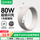 毕亚兹 适用OPPO数据线VOOC闪充80W快充8A双头Type-C to C充电线适Ace2/Reno7/6/5/A93/K9/FindX3 1米