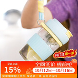 乐扣乐扣（LOCK&LOCK）元贝磁弹杯玻璃儿童水杯磁吸茶水分离杯子男女户外便携550ml蓝色