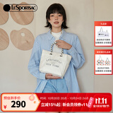 LeSportsac明星同款乐播诗大容量通勤包女款上班手提包双面托特包生日礼物 奶油硬糖