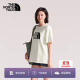 北面（The North Face）T恤男短袖春夏户外休闲透气舒适宽松圆领套头半袖8GWB QLI/沙丘白 M /170