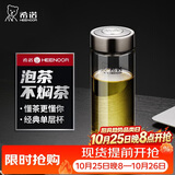 希诺玻璃杯单层加厚大容量家用办公泡茶杯子男车载水杯XN-6017L 530mL