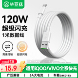 毕亚兹适用于USB转Type-C数据线iQOO充电线6A闪充vivo120W/44W快充9pro/8/7/z5/Neo5/6/x80/s12手机1米