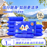 德佑【郝熠然同款】湿厕纸便携10抽*10包湿纸巾厕纸出行必备湿厕纸