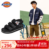 Dickies凉鞋男鞋夏季轻便凉拖鞋男士户外沙滩鞋潮流休闲情侣鞋 黑色（男女款） 39