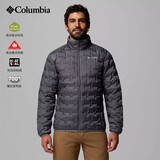 哥伦比亚（Columbia）2026秋冬新品户外男保暖650蓬热压防跑绒休闲运动羽绒外套WE8412 023-城市灰 L (180/100A)