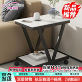 时黛家居（shidaijiaju）茶几简约轻奢家用客厅创意钢化玻璃小户型角几客厅卧室边几