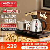 金灶（KAMJOVE）全智能自动上水电热水壶电茶壶全自动上水壶电茶炉烧水壶茶具茶台烧水壶全自动一体 K9 0.9L 不锈钢色