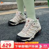 迈乐（Merrell）官方运动户外徒步鞋MOAB 3男鞋女鞋轻量减震V底防滑透气登山鞋 J036346米白（女） 37.5