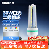 洛林（ROLin）LED灯泡节能灯泡大功率U型泡家用商用e27螺口超亮灯泡30W白光