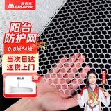 漫德莱阳台防护网 防坠塑料网围栏网护栏防猫网儿童隔离封窗网0.8*4米长