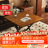 木双福折叠桌餐桌小户型家用客厅吃饭桌子户外摆摊桌子出租房便携小方桌