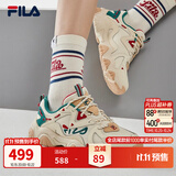 斐乐猫爪4丨FILA老爹鞋秋季女鞋黑色鞋子运动鞋休闲鞋厚底鞋 云端-CC 38