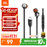 JBLTUNE310C有线耳机Type-C接口入耳式耳机 电脑耳机 适用于苹果耳机USB-c设备黑色