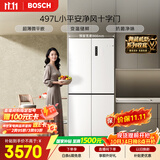 博世（BOSCH）小平安497升十字门冰箱超薄微平嵌入式  三挡变温 一级能效 K1EC49208C 国家补贴