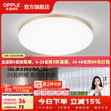 欧普照明（OPPLE）过道吸顶灯卧室灯阳台灯 LED主灯具玄关灯饰走廊简约一体防蚊虫 升级呵护光【金边-小卧室灯】