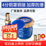 创新者水表家用旋翼湿式自来水表4分铜罩铜接头立式加厚防爆水表 4分