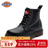 Dickies男士马丁靴时尚百搭工装靴舒适耐磨休闲高帮长靴男 黑色 43 