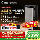 美的（Midea）【U7双风机】空气净化器除甲醛异味除过敏原除菌病毒花粉鼻炎母婴级家用宠物大空间全效净化机