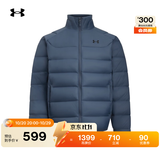 安德玛（Under Armour）UACore男子轻质运动休闲短款鸭绒羽绒服6010876 暴雨灰044 M 建议拍大一码