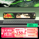 COLORFIRE七彩虹SIGAPES Vision灯牌情绪灯效长条音响桌面蓝牙台式机电脑游戏音箱soundbar情人礼物黑色