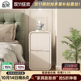 小匠材床头柜卧室迷你小型床边柜现代简约轻奢床头窄柜实木柜子35*40