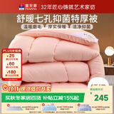 富安娜 舒暖七孔抗菌 纤维被子冬季 冬季特厚被 11斤 230*229cm