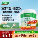 三棵树漆外墙透明防水胶 免砸砖屋顶防水卫生间窗台外墙防水涂料1kg